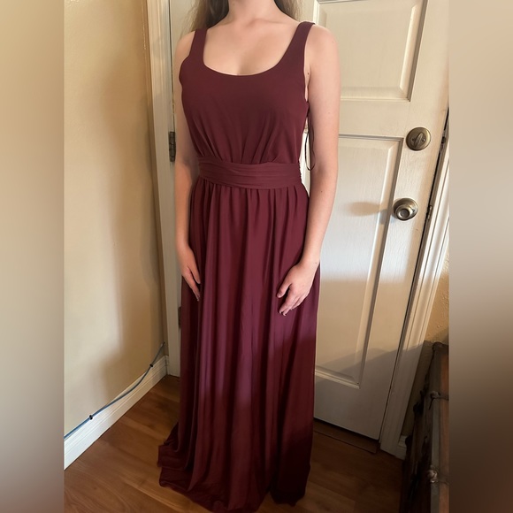 NWT Birdy Grey burgundy evening gown size small Wedding, Prom, Bridesmaid - Picture 5 of 13